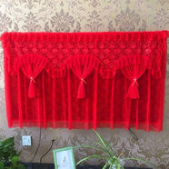 何佳功42寸液晶55電視機罩50曲面52壁掛式電視罩37防塵套60蓋布47蕾絲32 夢(mèng)幻紅開(kāi)機取下 58至60寸電視罩