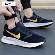 耐克（NIKE）男鞋網(wǎng)面鞋 25秋季新款運動(dòng)鞋透氣登山休閑鞋減震耐磨跑步鞋子男 010-黑色金勾/曬圖退10【元】 42 （內長(cháng)265mm）