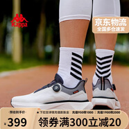卡帕（Kappa）官方輕便跑步鞋子男鞋網(wǎng)面透氣運動(dòng)鞋 經(jīng)典白/深藍 41 