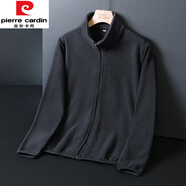 皮爾卡丹（pierre cardin）外套女新款雙面絨寬松春秋抓絨衣加絨衛(wèi)衣百搭搖粒絨開衫男上衣 灰色-抓絨衣【男/外套】今年流行的輕奢品牌 M (建議90-100斤)