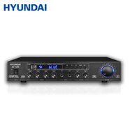 HYUNDAI現(xiàn)代AV-628A專業(yè)大功率功放機(jī)家用K歌定阻藍(lán)牙卡拉OK舞蹈教室展廳餐吧商鋪卡包音箱功率放大器 AV-729S功放-100W