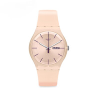 斯沃琪（Swatch）手表中表盤白色學(xué)生禮物考試簡(jiǎn)約腕表白衣教主GW164 SUOT700