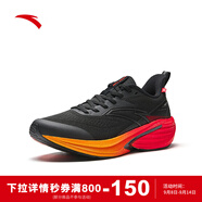 安踏（ANTA）火箭7丨男跑鞋基礎黑/火焰橙紅-1639 (男6.5)