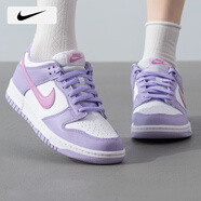 耐克（NIKE） 女鞋 25秋季季新款運動鞋時尚大童休閑鞋低幫耐磨板鞋女 HQ1185-161/繡球花紫/曬圖退10 36