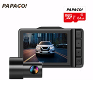 PAPAGO！PAPAGO趴趴狗 N291S 雙鏡頭前后雙錄行車記錄儀高清弱光夜視wifi N291S雙鏡頭+64G卡