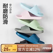 網(wǎng)易嚴選 EVA不臭腳玩趣彩虹拖鞋男女夏季浴室防滑情侶居家四季休閑 深藍色 40-41 男M