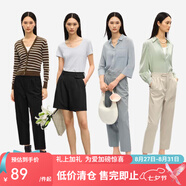 網(wǎng)易嚴選春夏神褲微彈高腰顯瘦西裝褲錐形褲女通勤輕復古時七夕送女友老婆 墨黑色*錐形褲 M (165/68A)