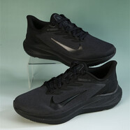 耐克（NIKE）Nike/男鞋登月ZOOM WINFLO7 夏季單網(wǎng)女鞋網(wǎng)面跑步運動(dòng)休閑鞋 純黑 44
