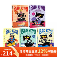 英文原版 Bad Kitty 小壞貓系列5冊 精裝全彩橋梁章節(jié)書 中小學英語閱讀提升 少兒讀物 綠山墻