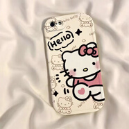 班美蘿hello適用殼5保護套可愛(ài)殼4s全包防新款軟殼外殼超薄iphone4iphone5s硅膠保護貓蘋(píng)果男女摔凱蒂卡 古董白【hello凱蒂貓】 iPhone 其他型號