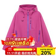 啄木鳥戶外軟殼沖鋒衣情侶款女春秋7870透氣防風防水登山服外套夾克男 弗洛伊德粉LSM-D7870男女同款 S 建議80-100斤
