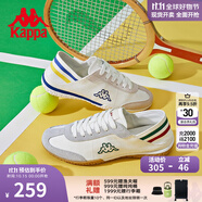 卡帕（Kappa）背靠背2025新款跑步運動鞋女透氣男款情侶夏季德訓鞋男 韓國白/月灰色-012A 41
