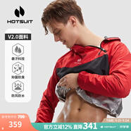 HOTSUIT 后秀暴汗服男款夏季運動(dòng)套裝男女同款健身服跑步服輕薄降體服 紅色-男款經(jīng)典長(cháng)款 M