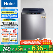 海爾（Haier）波輪洗衣機(jī)全自動(dòng)家用大容量洗脫一體波輪洗衣機(jī)節(jié)能省電健康家用 懶人洗衣機(jī)國(guó)家補(bǔ)貼至高補(bǔ)貼20% EB80M30Mate1