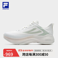 斐樂(lè)（FILA）官方跑步鞋女鞋 FLOW 2 輕飛路跑鞋2024冬季新款運(yùn)動(dòng)鞋子 雪白-sw 35.5