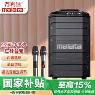 萬(wàn)利達(dá)（Malata）家庭家用電木吉他貝斯民謠彈唱樂(lè)器音箱藍(lán)牙12吋低音炮廣場(chǎng)舞音箱戶(hù)外式雙麥克風(fēng)