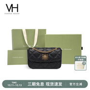 VANESSA HOGAN VH包包女包茵然軟包2025夏季輕奢鏈條單肩斜挎包生日禮物送女友 黑色+綠野仙蹤禮盒