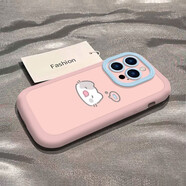 藍色小魚(yú)適用蘋(píng)果17/16/15/14Pro泡芙手機殼iphone13/12/11硅膠x/ 泡芙殼-粉色-JS929冥想小貓 蘋(píng)果17