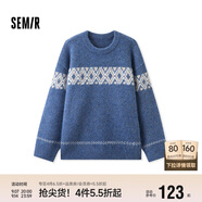 森馬毛衫男冬季費(fèi)爾島提花民族風(fēng)針織衫復(fù)古情侶毛衣109724107206