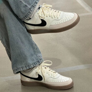 耐克（NIKE）/春季男子低幫防滑輕便耐磨休閑百搭板鞋Q8075-133官方旗艦正品 Q8075-133/帆白/淺褐色 42.5