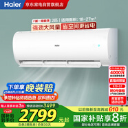 海爾（Haier）空調2匹掛機壁掛【小紅花】新一級速冷暖大風量除菌自清潔以舊換新KFR-48GW/24P1A181U1國家補貼