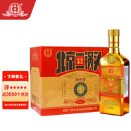 永豐牌 北京二鍋頭 方瓶金 清香型白酒 42度 500ml*6瓶 整箱中秋送禮