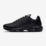 耐克（NIKE）Air Max Plus 男鞋運(yùn)動(dòng)鞋穩(wěn)定緩震時(shí)尚元年款波浪形線條個(gè)性跑鞋 黑武士 42