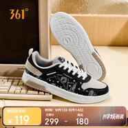 361°運動鞋男秋季復古百搭厚底增高小白休閑板鞋子男672136611-8