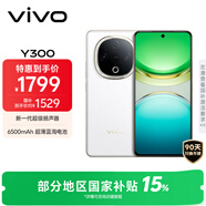 vivo Y300 12GB+512GB 瑞雪白 國家補貼 新一代超級揚聲器 6500mAh超薄藍海電池 超抗摔直屏 AI手機