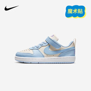 NIKE 耐克童鞋男女童休閑板鞋COURT BOROUGH魔術(shù)貼運(yùn)動(dòng)鞋小童