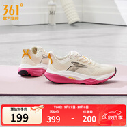 361°運動(dòng)鞋男鞋赤焰4秋季網(wǎng)面透氣跑鞋男輕便通勤減震專(zhuān)業(yè)跑步鞋 香草冰淇淋【女】 36