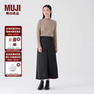 無印良品（MUJI）女式 燈芯絨 A字裙 長半身裙女秋冬款裙子 美拉德BE09CC3A 深灰色 S (155/62A)