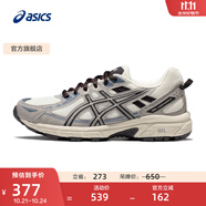 亞瑟士ASICS跑步鞋女鞋網(wǎng)面透氣運(yùn)動(dòng)鞋越野跑鞋 GEL-VENTURE 6 奶白色/灰色 35.5