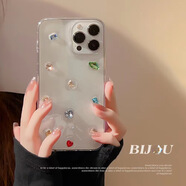 OTHER高級小眾立體彩色水鉆適用蘋果161514pro手機(jī)保護(hù)殼iPh iPhone6s 新款彩色水鉆