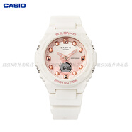 卡西歐（CASIO）手表女款babyg學(xué)生運動(dòng)表女表BGA-320 BGA-320-7A1PR運動(dòng)白色/100米防