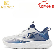 KLWP香港奢侈品牌男鞋運動(dòng)鞋男夏季新款情侶款厚底時(shí)尚輕便透氣跑步鞋 白藍 36