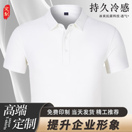 追行方工作服T恤定制印LOGO刺繡夏季短袖速干定做POLO衫廣告衫工衣印字 【提升企業(yè)形象】白色 L