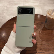 三星（SAMSUNG）【原裝品質(zhì)】三星zflip4手機(jī)殼磨砂硬殼折疊屏女GalaxyZFlip3外殼 顏色6 三星W23_Flip