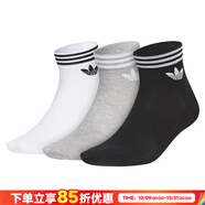 阿迪達斯三葉草襪子 新款運動(dòng)休閑襪子男襪女襪經(jīng)典跑步透氣三雙裝襪子 JL7668/三雙裝 35-38碼