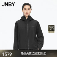 JNBY【商場同款】25秋新品棉衣H型連帽長袖5P9B10390 001/本黑 M