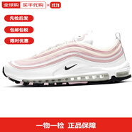耐克Air Max 97 復古經(jīng)典 輕盈抗震設計減震 低幫跑步鞋 男款 白色 淡粉白|DA9325-100 40.5