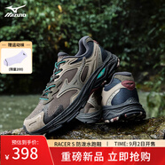 美津濃（MIZUNO）【RACER S】軟底輕便運(yùn)動(dòng)跑步鞋男女同款緩震透氣休閑慢跑鞋 【防潑水】06/鐵塔灰/鋁色/烏木灰【9.2】 36 (225mm)