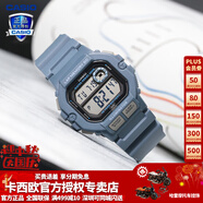 卡西歐（CASIO） 男表女表卡西歐手表男女情侶表學生時尚運動表太陽能雙顯電子表 WS-1400H-2AV新色霧霾藍 10年電量