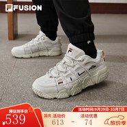 FILA FUSION斐樂(lè )女鞋潮牌文化籃球鞋休閑鞋情侶運動(dòng)鞋斐樂(lè )男女鞋 燕麥色-OM【情侶】 41