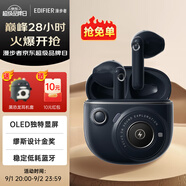 漫步者（EDIFIER）【繆斯設(shè)計(jì)金獎(jiǎng)】TO-U3 Plus花再藍(lán)牙耳機(jī)真無線半入耳游戲音樂追劇低延遲通話降噪送男女生日禮物 暮藍(lán)+藍(lán)恐龍耳機(jī)套+定制收納袋