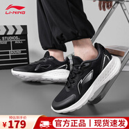 李寧男鞋跑步鞋黑色運(yùn)動(dòng)鞋秋季休閑鞋2025秋秋網(wǎng)面透氣輕便晨跑舒適 黑色/云霧白-Soft【透氣輕便】 41