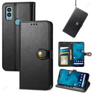 善優(yōu)緣日版適用京瓷Kyocera OneS10手機(jī)皮套錢包式插卡支架皮革PU保護(hù)套 黑色 夏普Sense 3 Plus