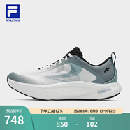 斐樂(lè)（FILA）官方男鞋NUVOLE JOG路跑鞋2025夏新款柔云健步鞋運(yùn)動(dòng)鞋 白中白-OM 40.5