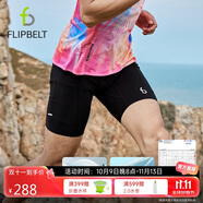 Flipbelt飛比特男士袋鼠褲3.0緊身壓縮褲跑步透氣吸濕排汗 經(jīng)典黑 S 