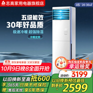 志高CHIGO 定頻冷暖 立柜落地式空調柜機 節能省電急速冷暖大風(fēng)量客廳除濕 空調家用 2匹 五級能效 定頻冷暖